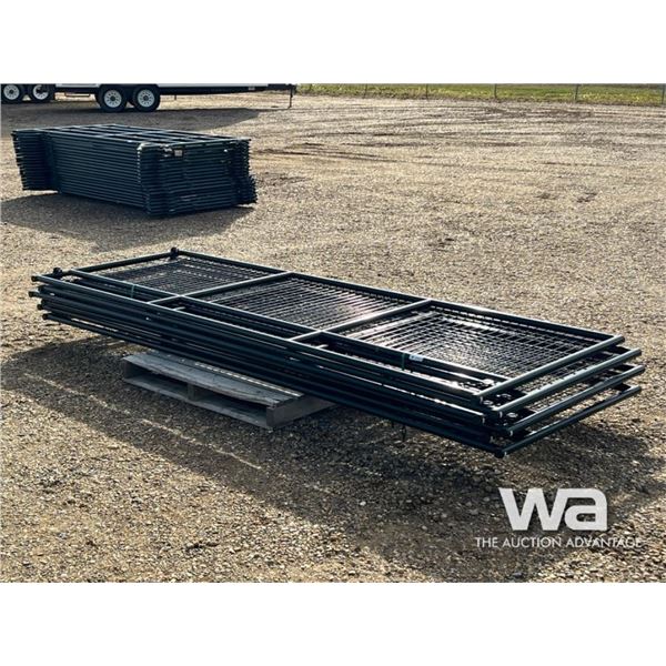 (6) 12 FT. MESH GATES