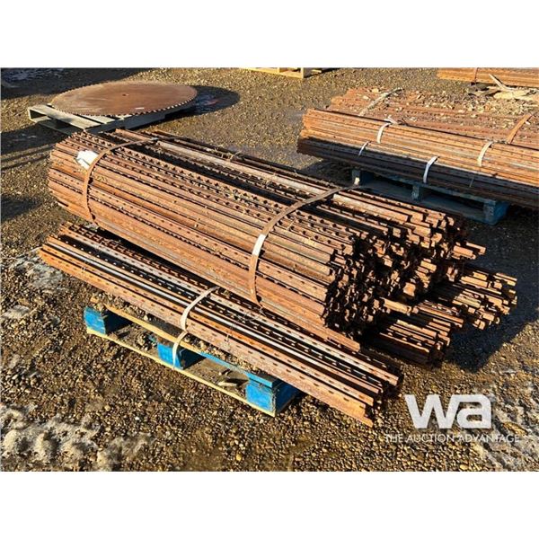 QTY OF 6 FT. METAL FENCE POSTS