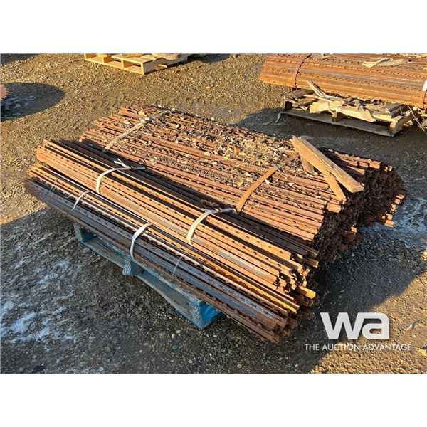 QTY OF 6 FT. METAL FENCE POSTS