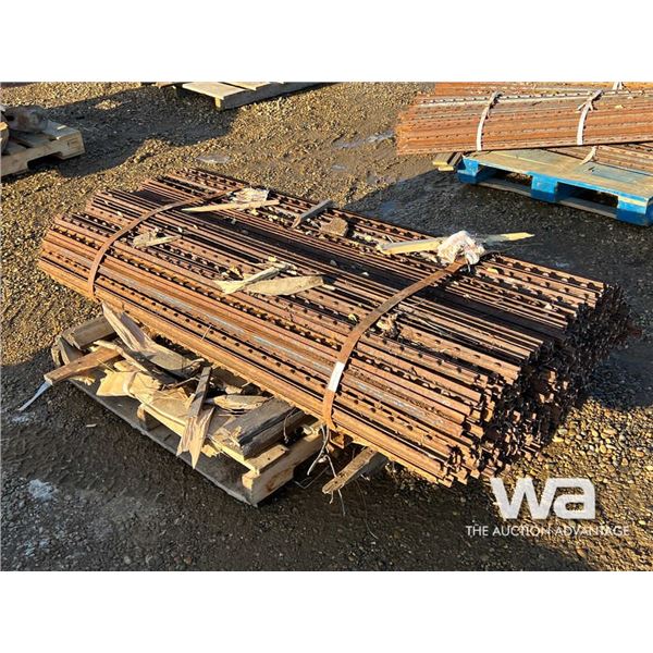 QTY OF 6 FT. METAL FENCE POSTS