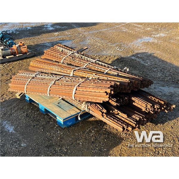QTY OF 6 FT. METAL FENCE POSTS