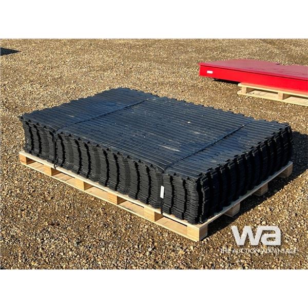 (25) 4 FT. X 6 FT.  INTERLOCKING RUBBER MATS