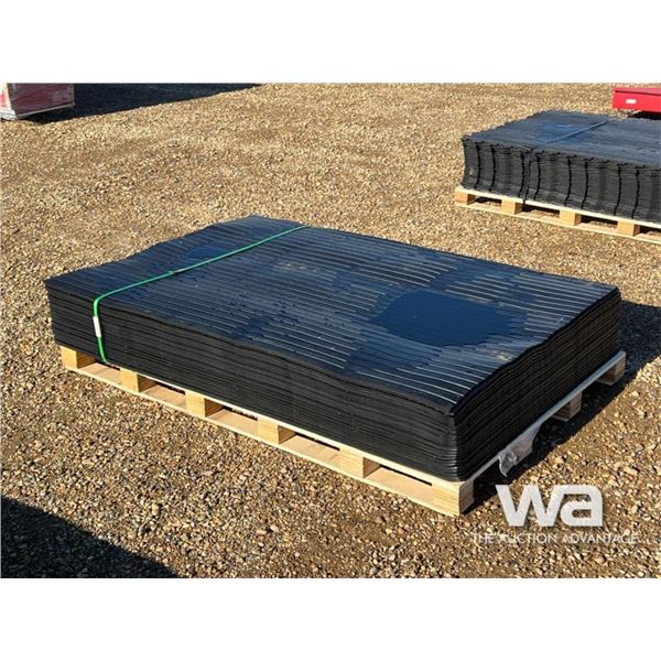 (25) 4 FT. X 6 FT. RUBBER MATS