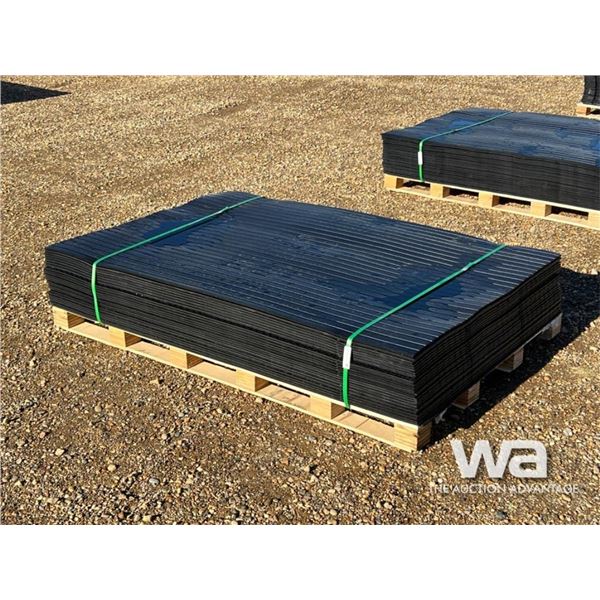 (25) 4 FT. X 6 FT. RUBBER MATS