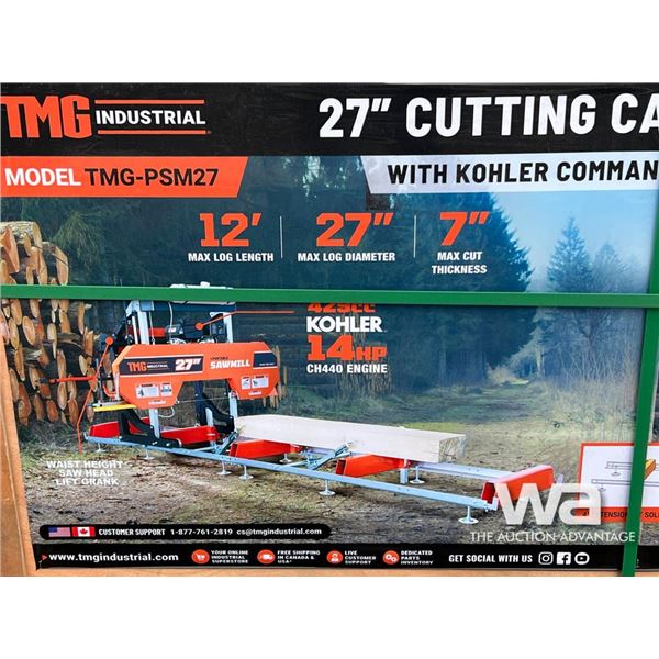 TMG 27 IN. CUTTING CAPACITY PORTABLE SAWMILL