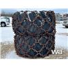 Image 2 : (2) FIRESTONE 35.5L32 FORESTRY TIRES AND CHAINS