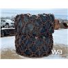 Image 3 : (2) FIRESTONE 35.5L32 FORESTRY TIRES AND CHAINS