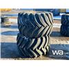 Image 2 : (2) PRIMEX 48X31.00-20 FLOATER TIRES & RIMS