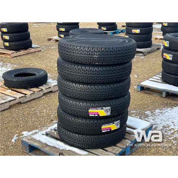 (6) GRIZZLY 235/85R16 TRAILER TIRES