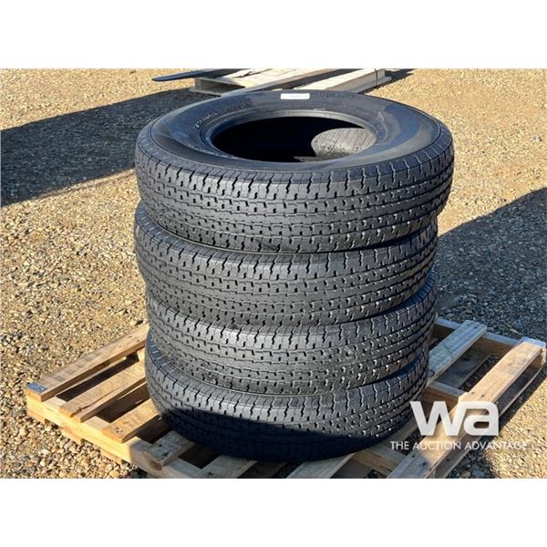 (4) GRIZZLY 235/80R16 TRAILER TIRES