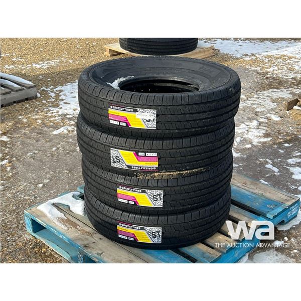 (4) GRIZZLY 235/85R16 TRAILER TIRES