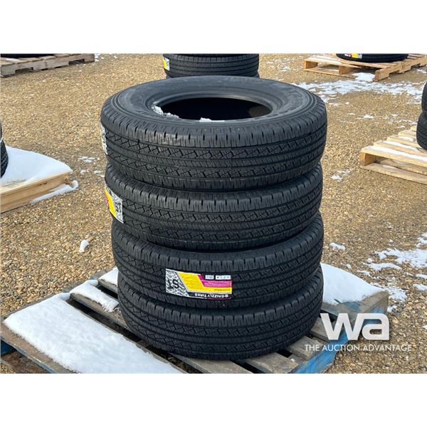 (4) GRIZZLY 235/80R16 TRAILER TIRES