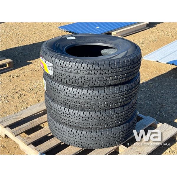 (4) GRIZZLY 235/80R16 TRAILER TIRES
