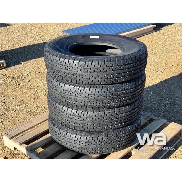 (4) GRIZZLY 235/80R16 TRAILER TIRES