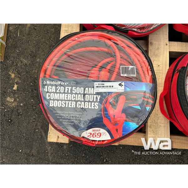 (2) 20 FT. 500 AMP BOOSTER CABLES