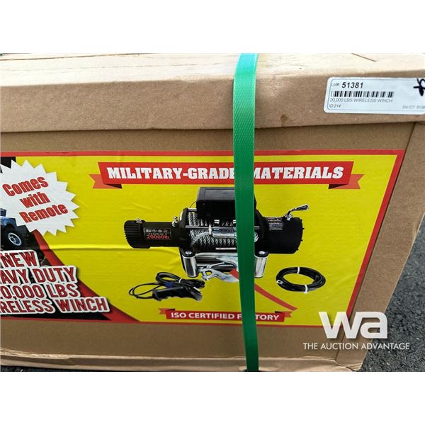 20,000 LBS WIRELESS WINCH
