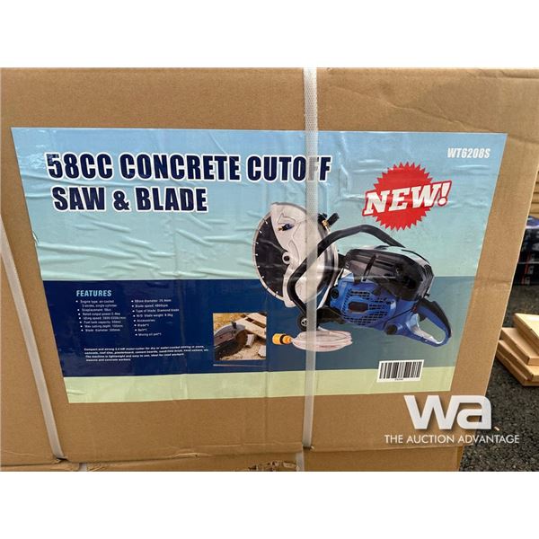 58CC CONCRETE CUTOFF SAW & BLADE