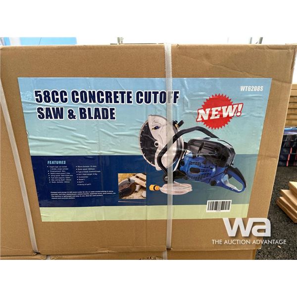 58CC CONCRETE CUTOFF SAW & BLADE