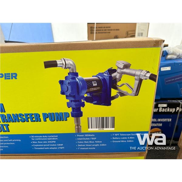 BLUE VIPER 20 GPM 12 VOLT TRANSFER PUMP