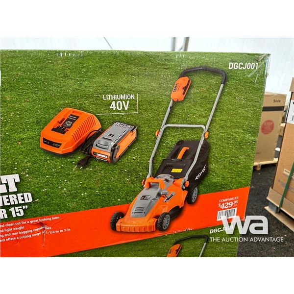 GREENSTAR 40 VOLT 15 IN. BATTERY PUSH MOWER