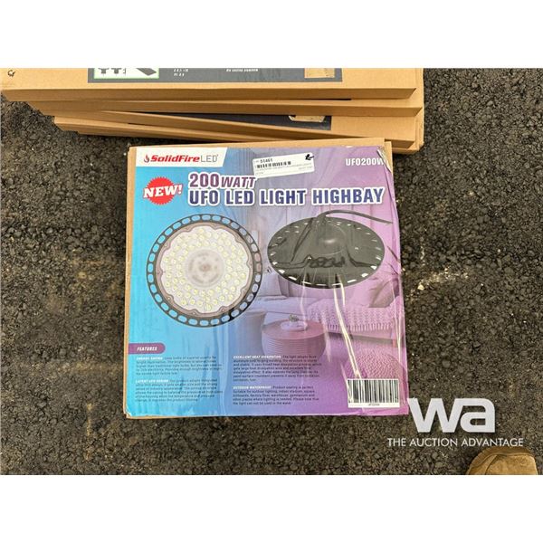 (2) SOLIDFIRE 200 WATT UFO HIGHBAY LIGHTS