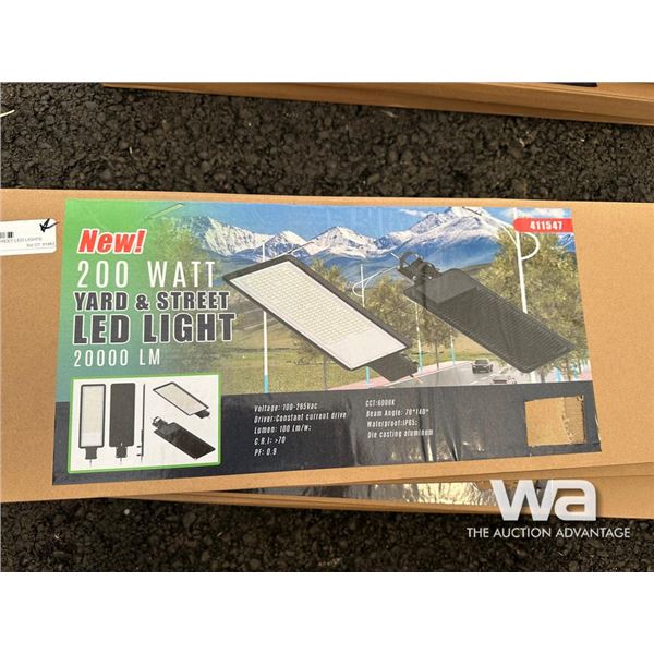 (5) 200 WATT YARD & STREET LED LIGHTS