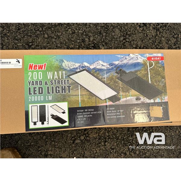 (5) 200 WATT YARD & STREET LED LIGHTS