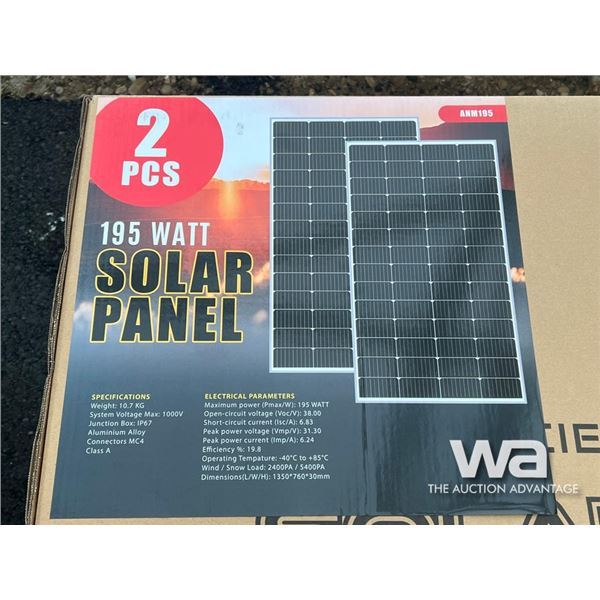 (6) PCS. 195 WATT SOLAR PANELS