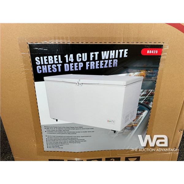 SIEBEL 14 CU FT CHEST DEEP FREEZER