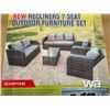 Image 3 : RECLINERS 7 SEAT OUTDOOR FURNITURE SET