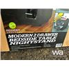 Image 3 : 2 DRAWER BEDSIDE TABLE NIGHTSTAND