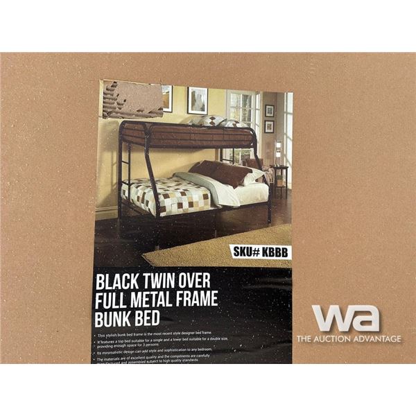 TWIN OVER FULL METAL FRAME BUNK BED