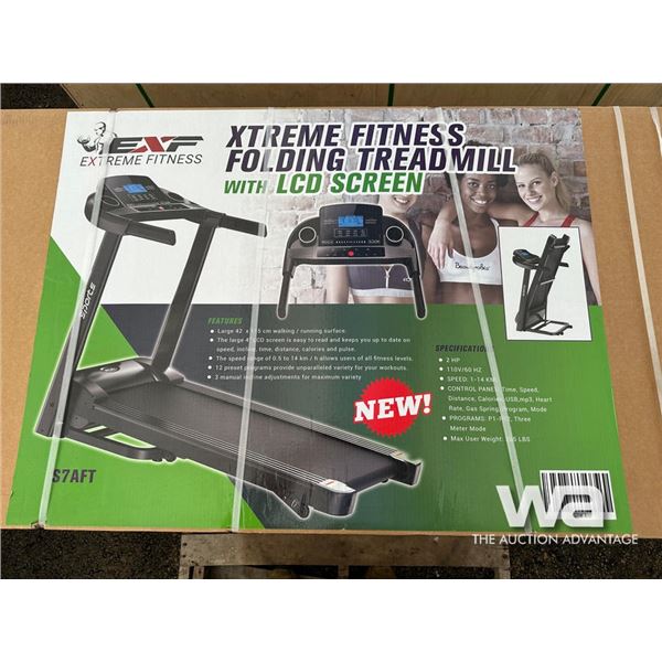 XTREME FITNESS FOLDING TREADMILL W/ LCD SCREEN