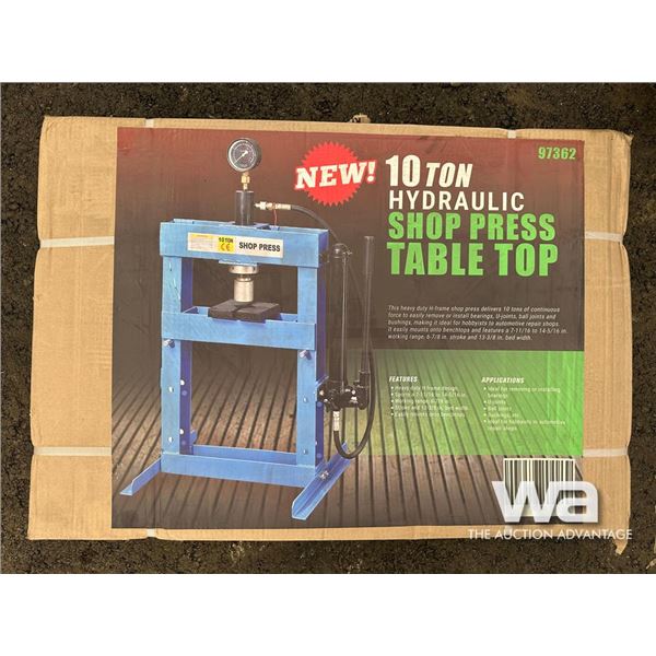 10 TON HYDRAULIC SHOP PRESS