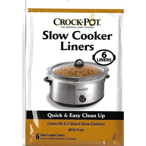 3x 6pk crock pot liners (18 total)