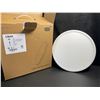 Image 3 : 6-Pack of LED Flush Mount Ceiling Lights - 12" Size - 3200LM - 28W Dimmable - New in Box