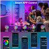 Image 5 : 1 Smart RGB LED Floor Lamp with App & Remote Control + Music Sync Function - NEW