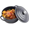 Image 7 : 1 Cast Iron Dutch Oven with Lid - 6QT Capacity - Dual Handles - Brand New in Box