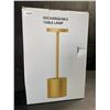 Image 2 : Box of 2 USB Rechargeable Table Lamps; Cordless Table Lamps - Brushed Titanium - NEW