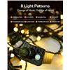 Image 6 : 1 Box of LED Bubble String Lights - 110FT Length - 8 Lighting Modes - New!