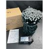Image 3 : 1 Box of LED Bubble String Lights - 110FT Length - 8 Lighting Modes - New!