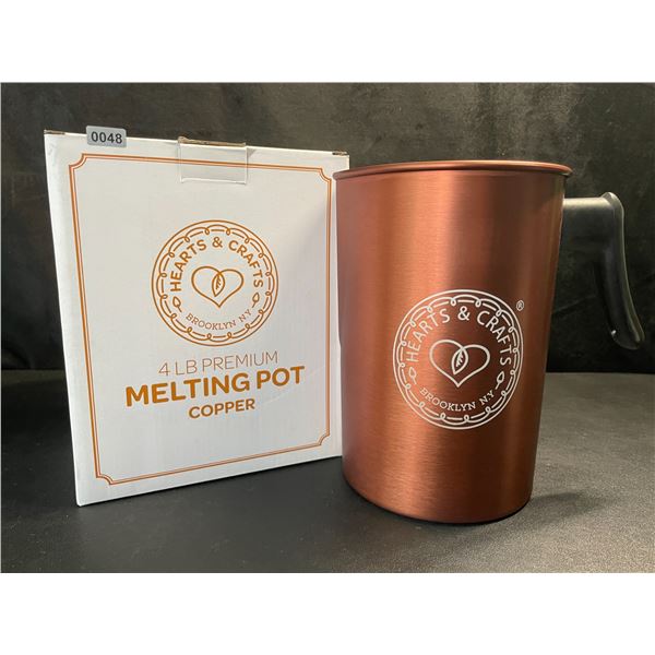 1 Hearts&Crafts 4LB Premium Wax Melting Pot - Copper - For Making Candles, Arts/Crafts, etc. - New!