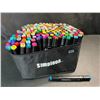 Image 1 : 1 Multi-Pack of Alcohol Dual-Tip Artist/Sketch Markers - 200+ PCS/Colours! - Brand New!
