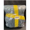 Image 3 : 1 Fantaslook Oversized Wearable Hoodie Blanket- Quarter-Zip; Sherpa - Grey - New (Vacuum Sealed)