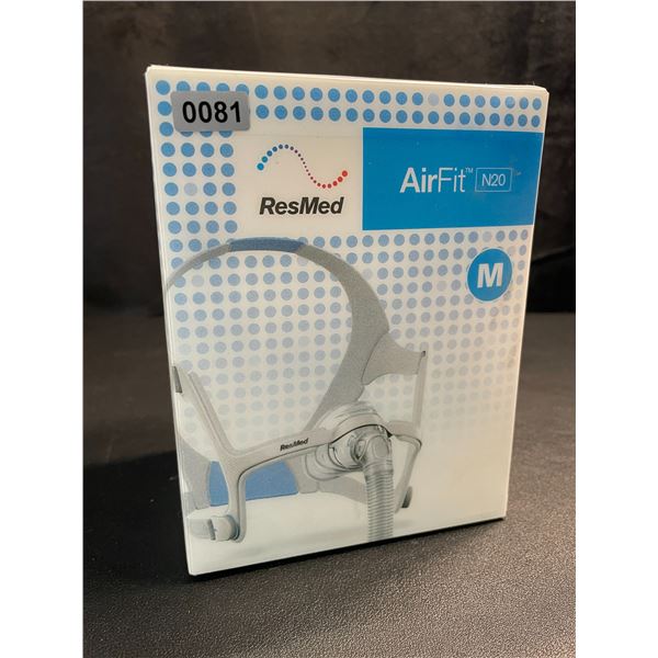 1 ResMed AirFit N20 Nasal CPAP Mask for CPAP Machines/Sleep Apnea - Size M - Brand New!
