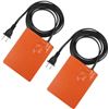 Image 1 : 2 Boxes of Silicone Car Engine Heater Pads (4"x5" Size) - Self-Adhesive - 68" Long Cord - 2 Per Box