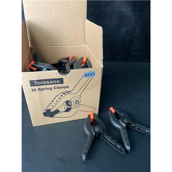 1 Box of 20PC Mini Spring Clamps - 3.5" Size - New