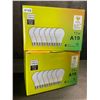 Image 1 : 2 Boxes of LED Lightbulbs - 6 Per Box/12 Bulbs Total - 11W A19; Standard E26 Base - New
