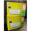 Image 1 : 2 Boxes of LED Lightbulbs - 6 Per Box/12 Bulbs Total - 11W A19; Standard E26 Base - New
