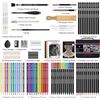 Image 6 : 1 Hiforny 100PC Drawing & Sketching Set - Artist Quality/Professional Level Art Supply Set - New!